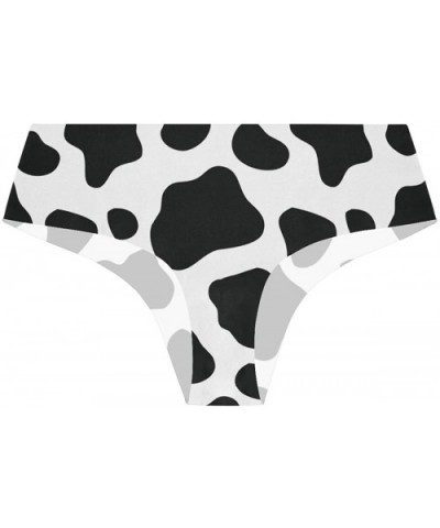 Women Seamless Underwear Cow Print Pattern Panties Briefs Soft Stretch Low Rise Hipster Bikini Panties - C3199OHOMR8 $15.73 P...