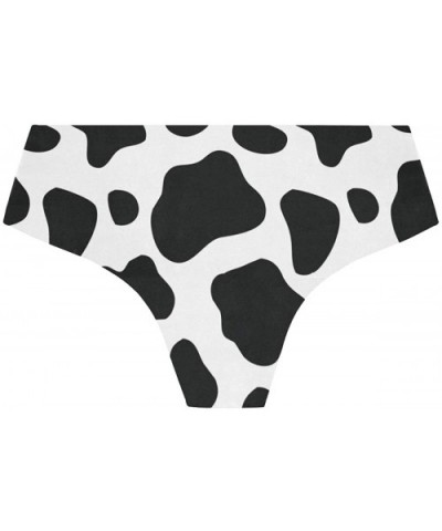 Women Seamless Underwear Cow Print Pattern Panties Briefs Soft Stretch Low Rise Hipster Bikini Panties - C3199OHOMR8 $15.73 P...