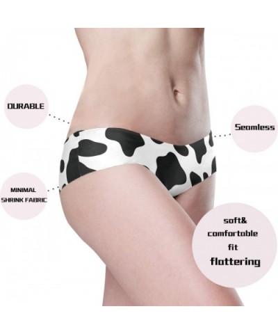 Women Seamless Underwear Cow Print Pattern Panties Briefs Soft Stretch Low Rise Hipster Bikini Panties - C3199OHOMR8 $15.73 P...