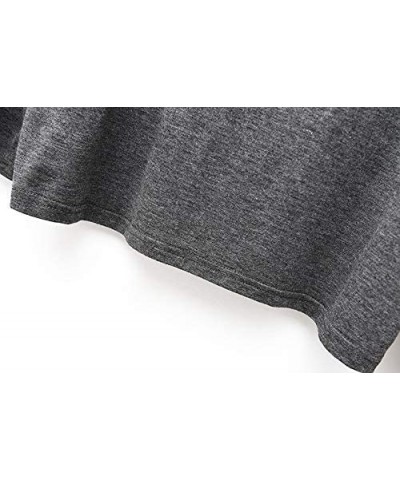 Men's Long Sleeve Crew Neck Soft Sleepwear Pajamas Lounge Set - Drak Gray - C2192W930SG $40.71 Sleep Sets