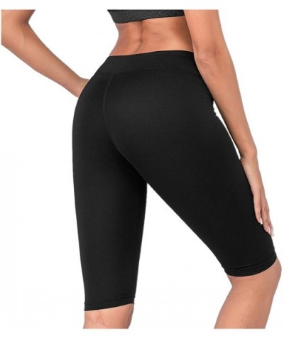 Lady Solid Pocket High-Waist Hip Stretch Underpants Running Fitness Yoga Shorts - I-black - CW190OOL74Z $21.33 Panties