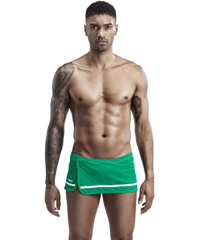 Mens Sento Towel Sexy Boxer Briefs Shorts - 90508 Green - CT18WS5YQ05 $36.91 Boxer Briefs