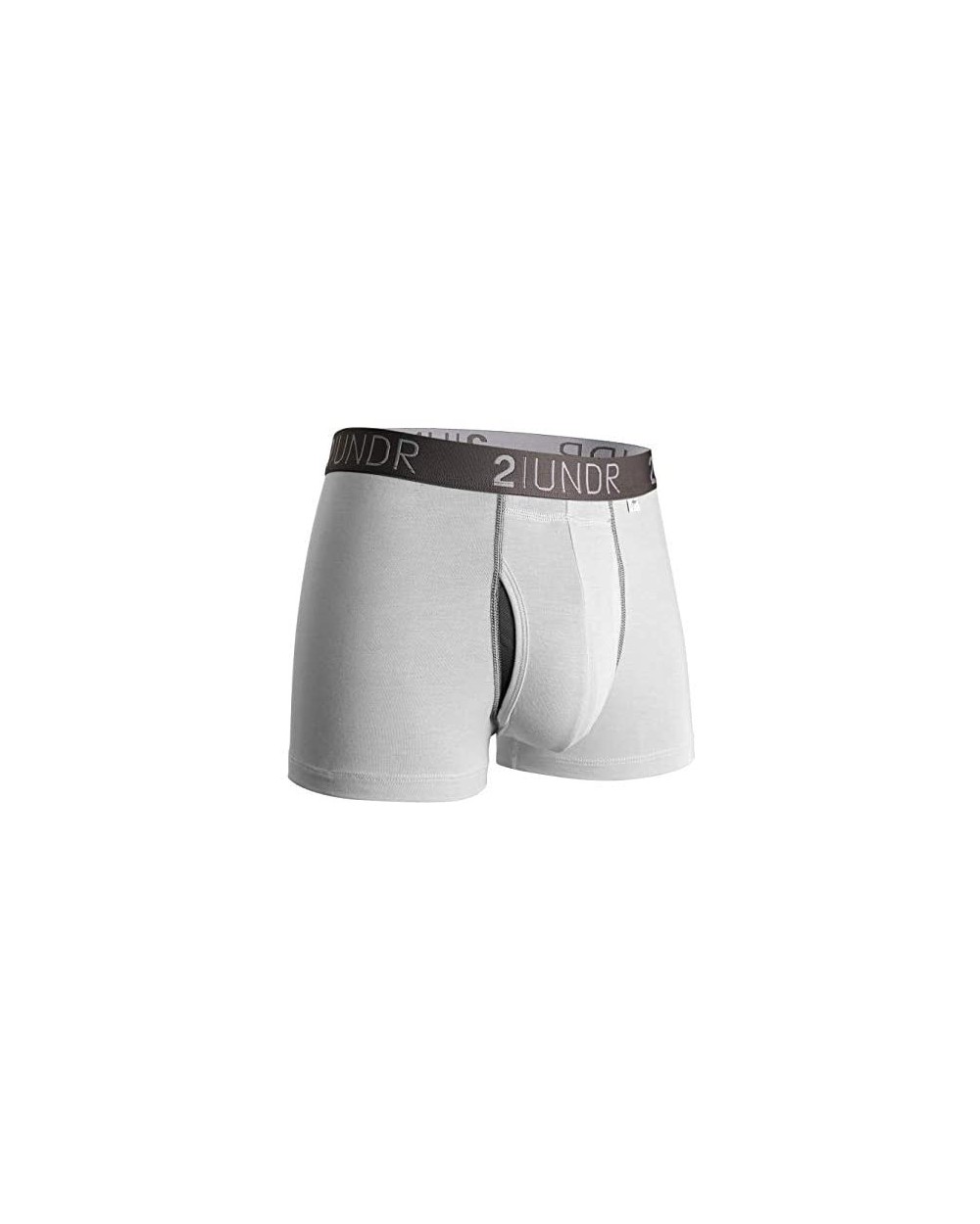 Mens Swing Shift 3" Boxer Trunk Underwear - White/Grey - CS126E2TMBR $43.22 Boxers