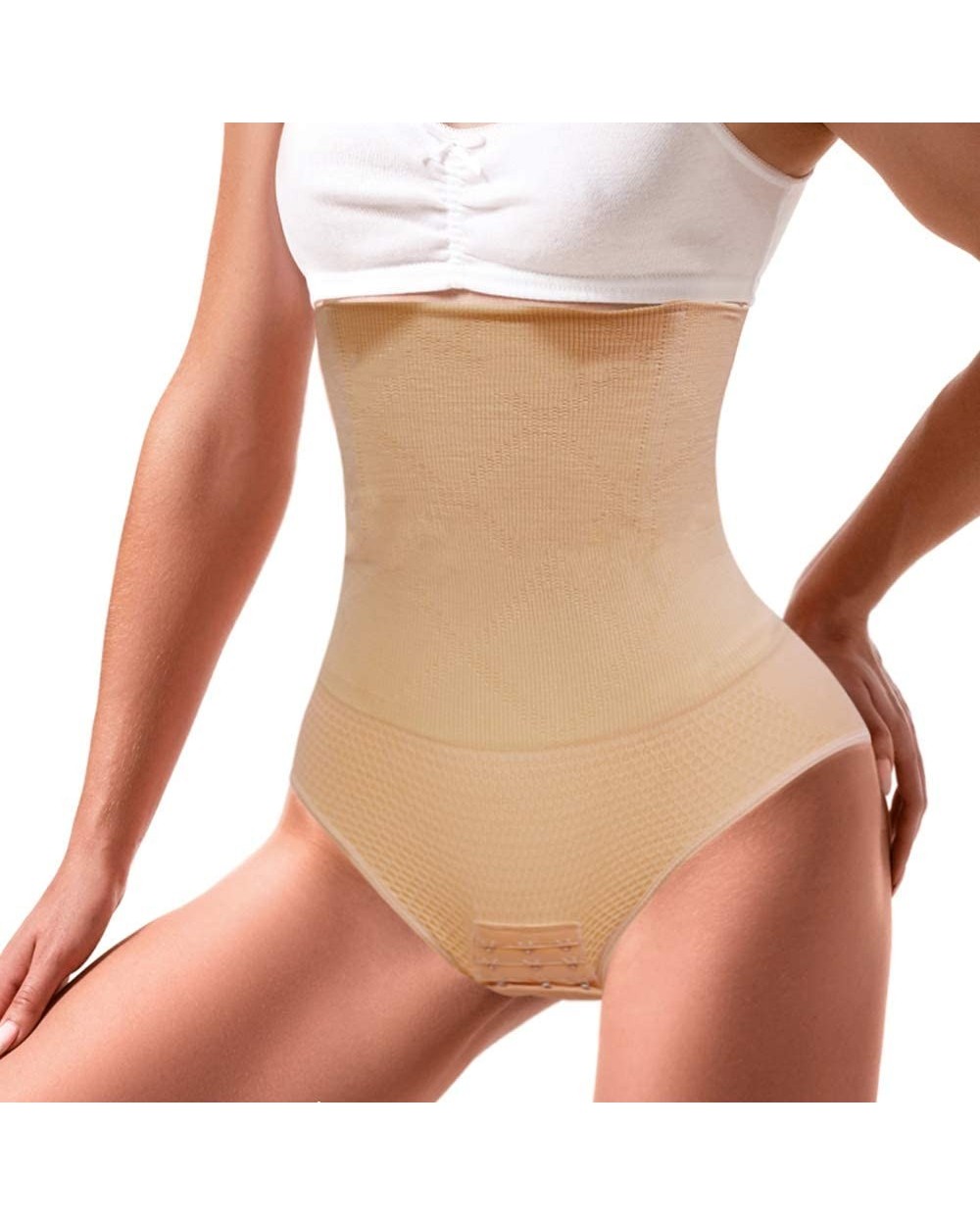 Women Body Shaper High Waist Butt Lifter Tummy Control Panty Slim Waist Trainer - Beige - C218AW8WWZ7 $25.04 Shapewear