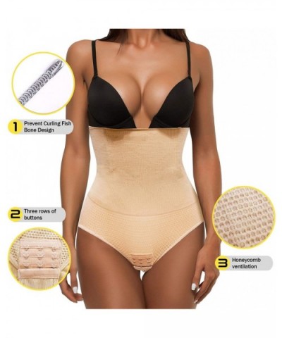 Women Body Shaper High Waist Butt Lifter Tummy Control Panty Slim Waist Trainer - Beige - C218AW8WWZ7 $25.04 Shapewear