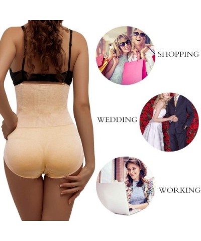 Women Body Shaper High Waist Butt Lifter Tummy Control Panty Slim Waist Trainer - Beige - C218AW8WWZ7 $25.04 Shapewear