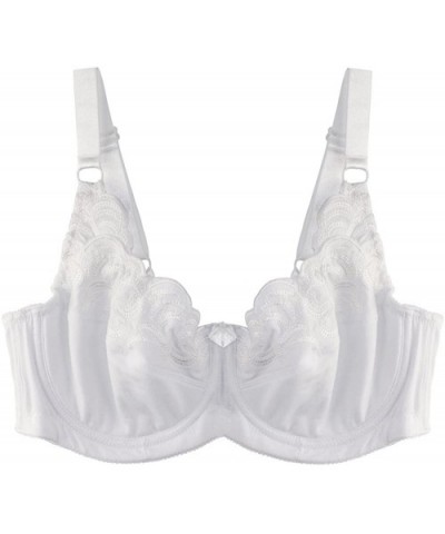 Women's Plus Size No-Padded Undearwire Bra - White - CY18EL9AMMA $23.34 Bras