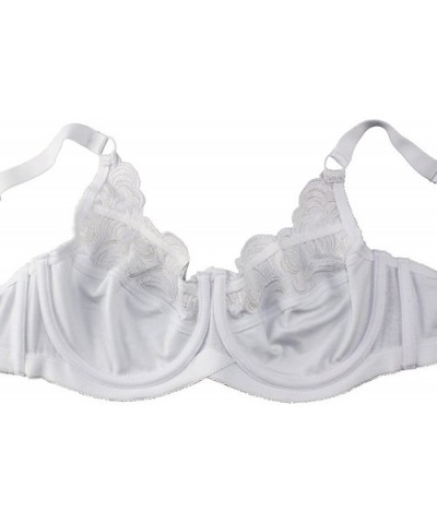 Women's Plus Size No-Padded Undearwire Bra - White - CY18EL9AMMA $23.34 Bras