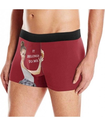 Custom Face Boxers It Belongs to Me Purple Personalized Face Briefs Underwear for Men - Multi 9 - C818XUDR25H $41.64 Boxers