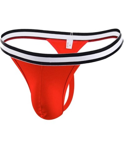 Thongs Half Wide Sexy Men Underwear Modal U Convex Solid Color Large Size Breathable Thong Jocks - 4 - CL19E7K36OX $66.51 G-S...