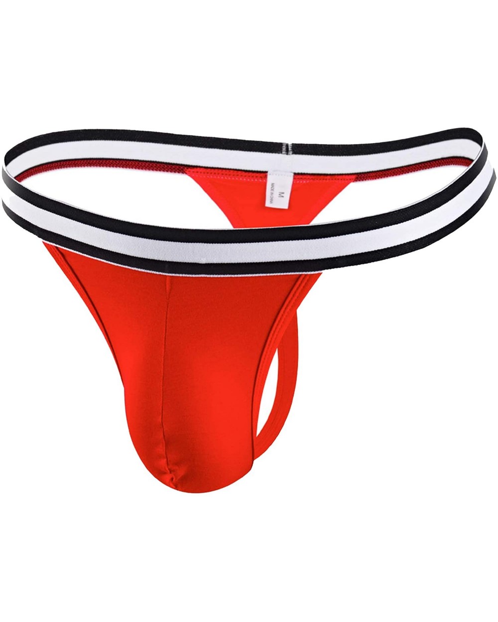 Thongs Half Wide Sexy Men Underwear Modal U Convex Solid Color Large Size Breathable Thong Jocks - 4 - CL19E7K36OX $66.51 G-S...