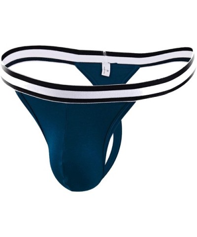 Thongs Half Wide Sexy Men Underwear Modal U Convex Solid Color Large Size Breathable Thong Jocks - 4 - CL19E7K36OX $66.51 G-S...