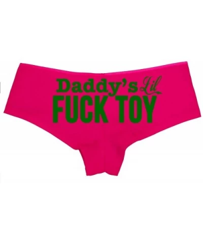 Daddys Little Lil Fuck Toy Fucktoy DDLG BDSM Owned Boyshort - Forest Green - C718LTLH7IT $21.86 Panties