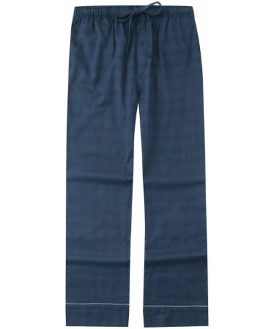 Mens Pajama Pants - 100% Cotton Double Layer Mens Lounge Pants- Soft Cotton Pajama Pants for Men - Navy - CM186MX9ZH3 $26.93 ...