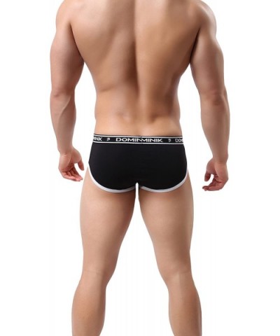 Cotton Boxer Briefs Underwear- Mens- 9 Colors - Moonless Night - CD1202V2YCP $17.27 Briefs