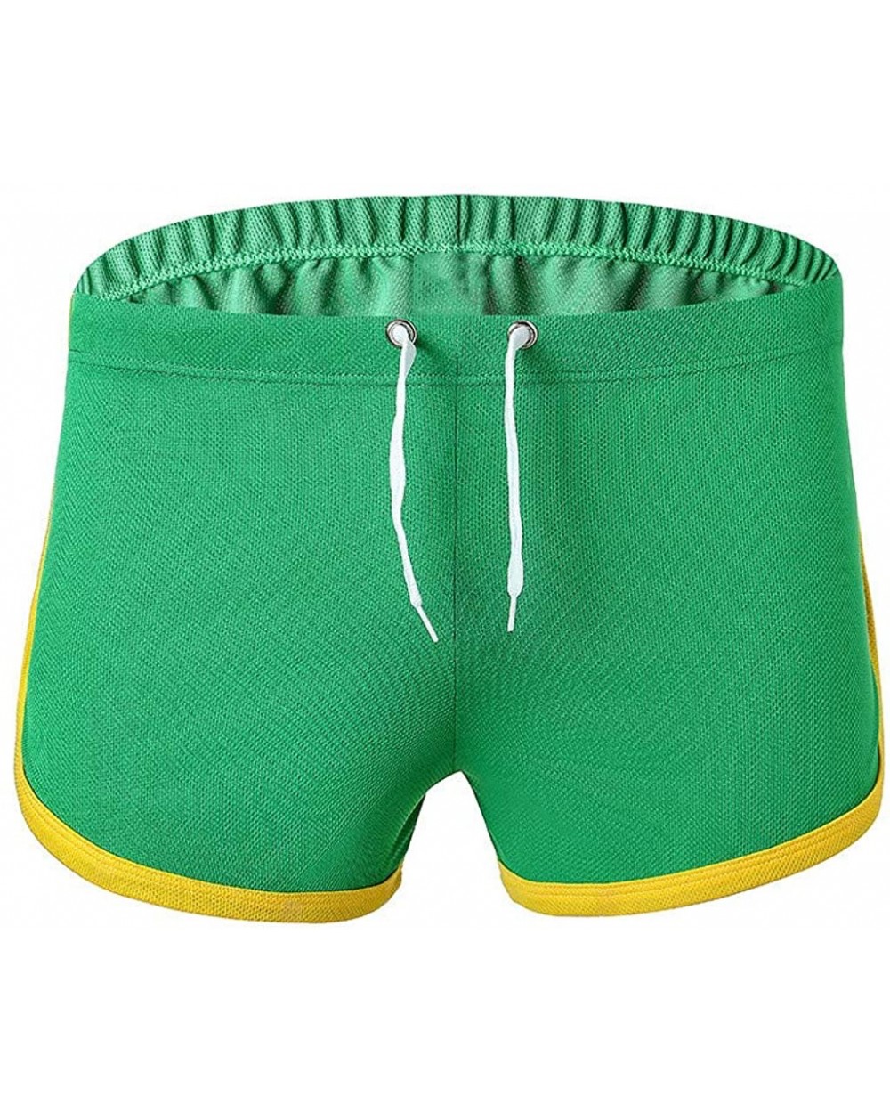 Sexy Mens Flat-Corner Trendy Underwear - Green - CD18RX06E6G $16.43 Bikinis