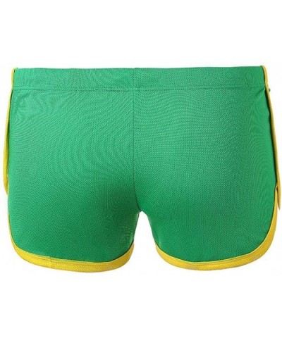 Sexy Mens Flat-Corner Trendy Underwear - Green - CD18RX06E6G $16.43 Bikinis