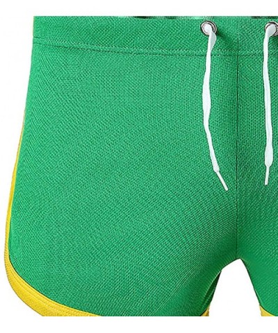 Sexy Mens Flat-Corner Trendy Underwear - Green - CD18RX06E6G $16.43 Bikinis