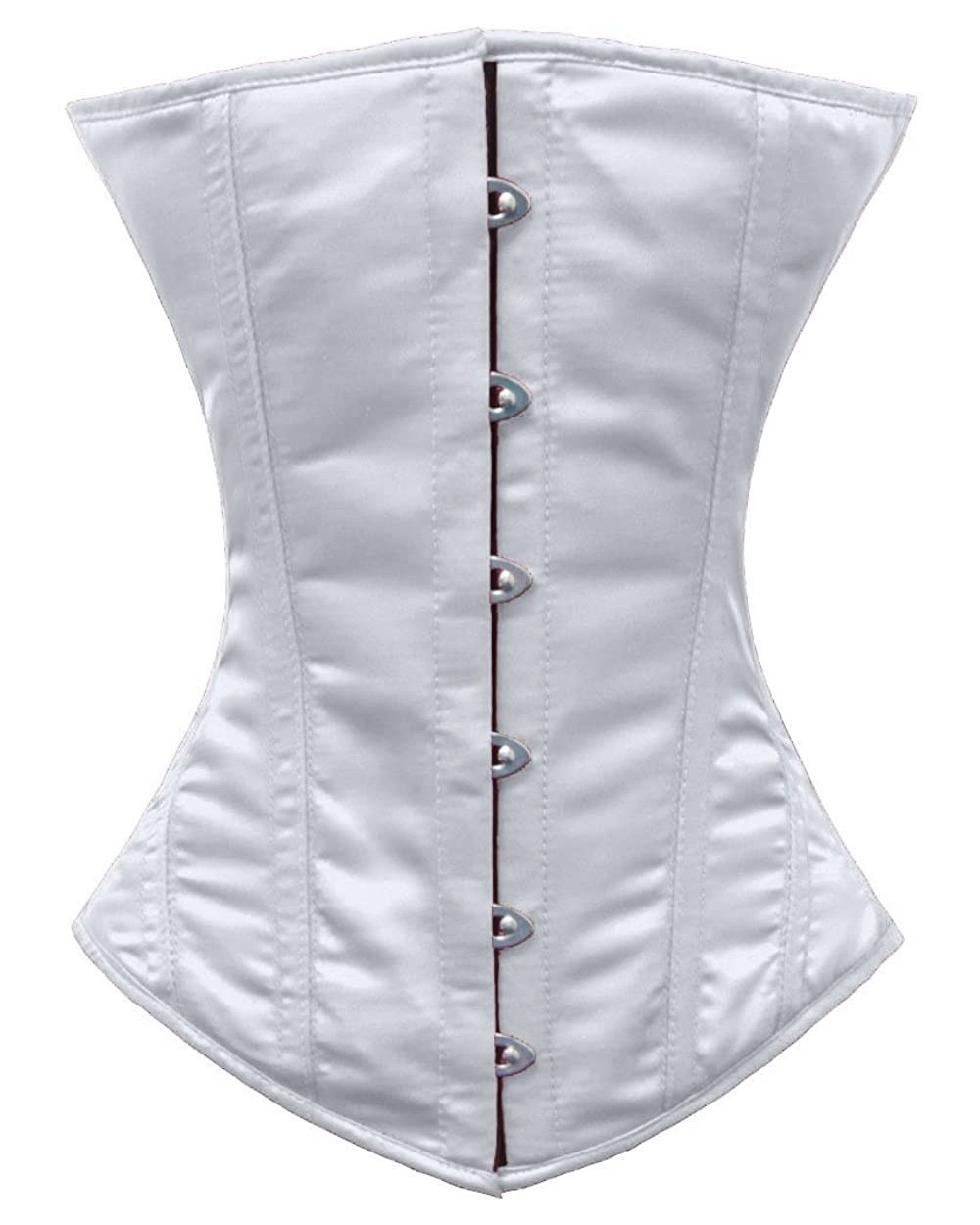 Heavy Duty 26 Double Steel Boned Waist Training Satin Underbust Tight Shaper Corset 8522-SA - White - CH122SK0CNV $80.73 Bust...