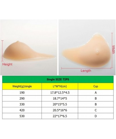 Armpit Extension Silicone Breast Enhancer for Breast Cancer Surgery - Deep Flesh Pair - CB187ZOOYRA $53.61 Accessories