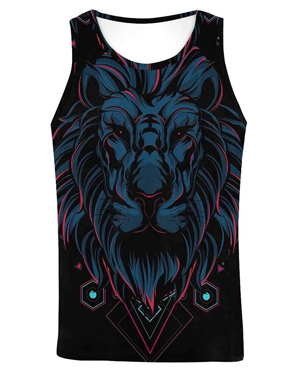 Men's Muscle Gym Workout Training Sleeveless Tank Top The Evil Eyes of Eagle Owl - Multi4 - CE19DW8QGRO $45.06 Undershirts