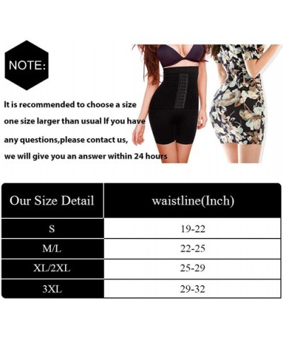 Women Shapewear Tummy Control Shorts Waist Trainer High-Waist Panty Mid-Thigh Body Shaper Buckle - Beige - CD194R7GE7H $26.41...