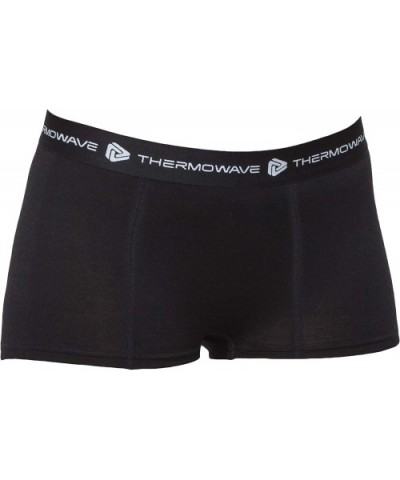 Merino Life/Womens Ultra Fine Merino Wool Boxer Briefs - Black 990 - CN18RHSQ9HR $57.59 Boxer Briefs