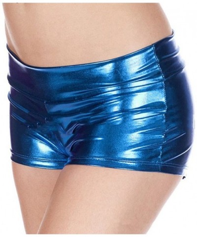 Sexy Lingerie Metallic Rave Booty Dance Shorts Imitation Light Women Short Underwear - Light Blue - CE1967ZDLSG $14.51 Bustie...