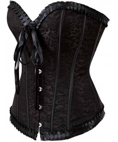 Corsets for Women Bustier Corset Top Plus Size Sexy Lingerie Waist Cincher - Aablack-2805 - CJ18ET0ZQN5 $32.54 Bustiers & Cor...