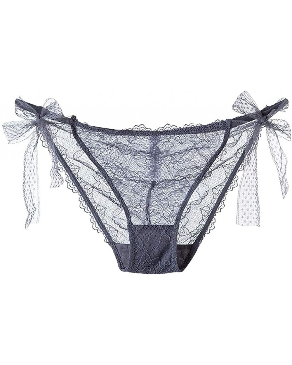 Women Lace Transparent Panties- Sexy Briefs Ladies Mesh Brief Underpant Sleepwear Underwear M-XL - Gray - CG1960EAQNY $13.67 ...