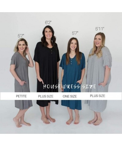 House Dress or Sleep Dress - Checked - CC18CIYC5K3 $70.17 Nightgowns & Sleepshirts