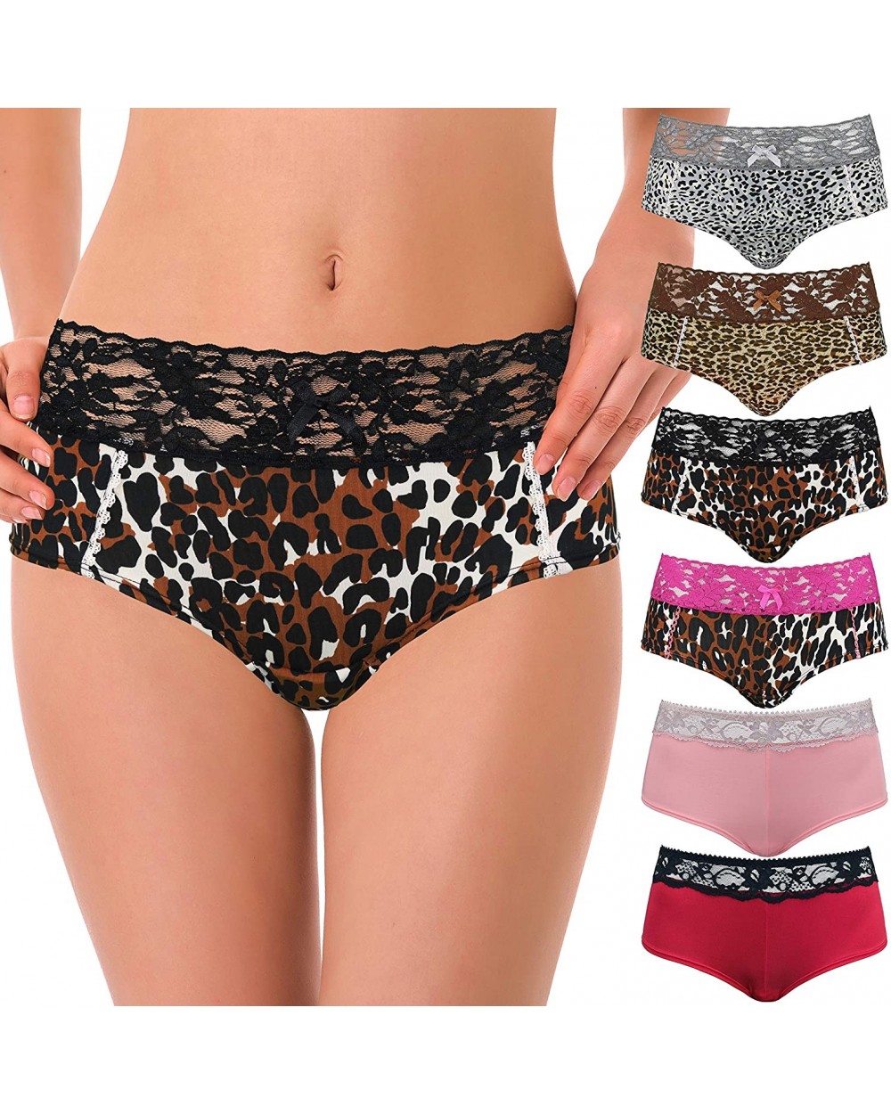 Women Sexy Lace Bikini Hipster Briefs Panties Underwear-6PK - Pack A2(6 Pack) - CK192ELXGD7 $25.54 Panties