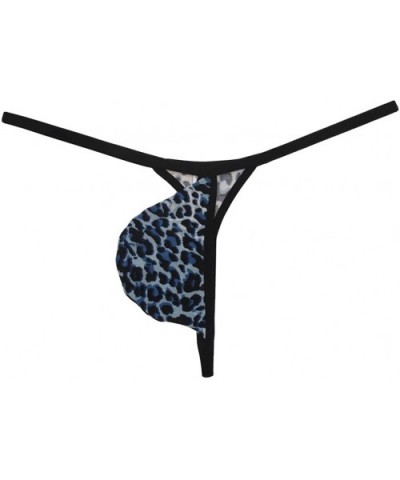 Men Micro G-String Sexy Leopard Pouch Thong Underwear Extreme Mini Border T-Back - 3pcs - C918GAWUO8O $29.93 G-Strings & Thongs