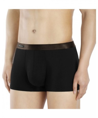 Men's Underwear Breathable Boxer Briefs Bamboo Rayon Trunks in 3 or 4 Pack - Black - 2.5" in 4 Pack - No Fly - C112D651ZS3 $5...