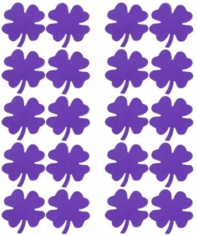 10 Pairs Women Four-Leaved Clover Shaped Disposable Pasties Nipple Cover Self-Adhesive Breast Nipple Cover Stickers - Purple ...