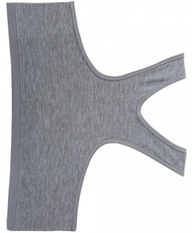 Pullover Cotton Wire Free Racerback Removable Pads Comfortable Bra - Gray - C3182OGLHKI $16.78 Bras