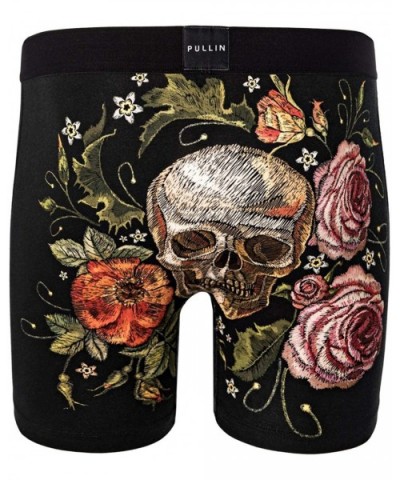 Men's Trunk FASHION 2 PRINTED COTTON SKULLEMBY - CI18NXCHXDH $39.44 Boxer Briefs