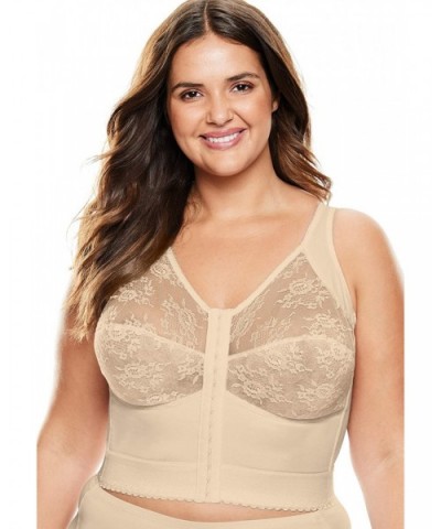 Women's Plus Size Longline Posture Bra - Beige (5522) - CN110TRX8EV $63.78 Bras