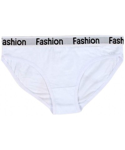 Women Letter Print Underwear Fashion Sports Brief Comfortable Casual Underpant - White - C6194N6X9ZZ $12.52 Nightgowns & Slee...