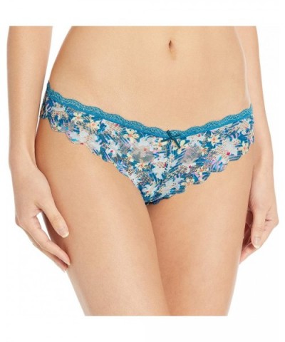 Intimates Women's Camellia Thong - High Tide Floral - CE17WZGCHZ8 $18.90 Panties