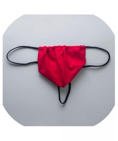 Sexy Male Panties Underwear Men T Back Jocks Thongs G Strings Lingerie Low Waist Breathable Pouch - Red - CM193IDUNHQ $45.84 ...