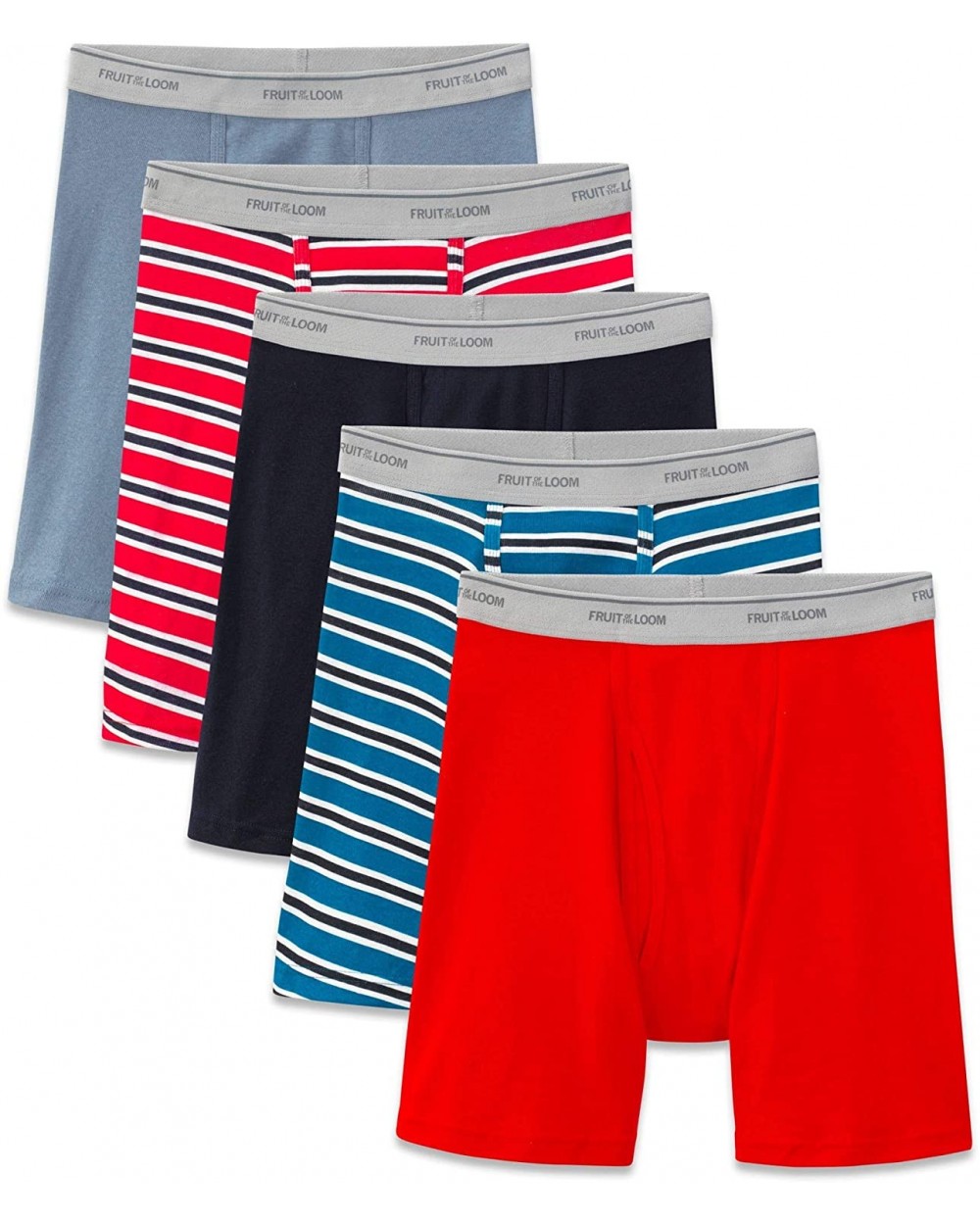 Toddler Boys` 3pk Covered Waist Band Ringer Boxer Brief - Stripe-solid Greater Movement + Support - CQ12CGNE5OR $50.29 Boxer ...