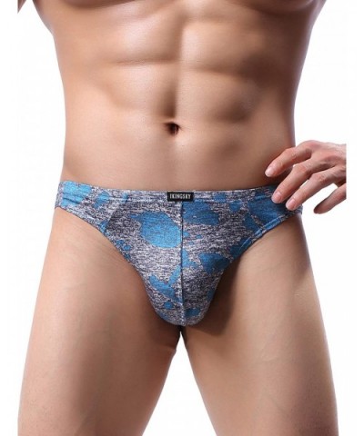 Men's Camouflage Thong Underwear Sexy Low Rise T-Back Underwear - 6 Pack - CZ18DRSOYUZ $32.09 G-Strings & Thongs