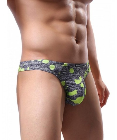 Men's Camouflage Thong Underwear Sexy Low Rise T-Back Underwear - 6 Pack - CZ18DRSOYUZ $32.09 G-Strings & Thongs