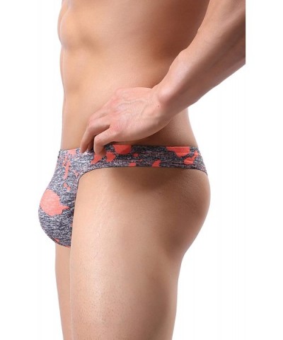 Men's Camouflage Thong Underwear Sexy Low Rise T-Back Underwear - 6 Pack - CZ18DRSOYUZ $32.09 G-Strings & Thongs