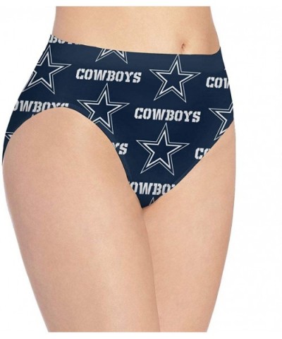 Seattle Seahawks Women's Underwear Sexy Polyester Underwear Panties Soft Triangle - Dallas Cowboys - CA199XHHNK2 $38.20 Panties