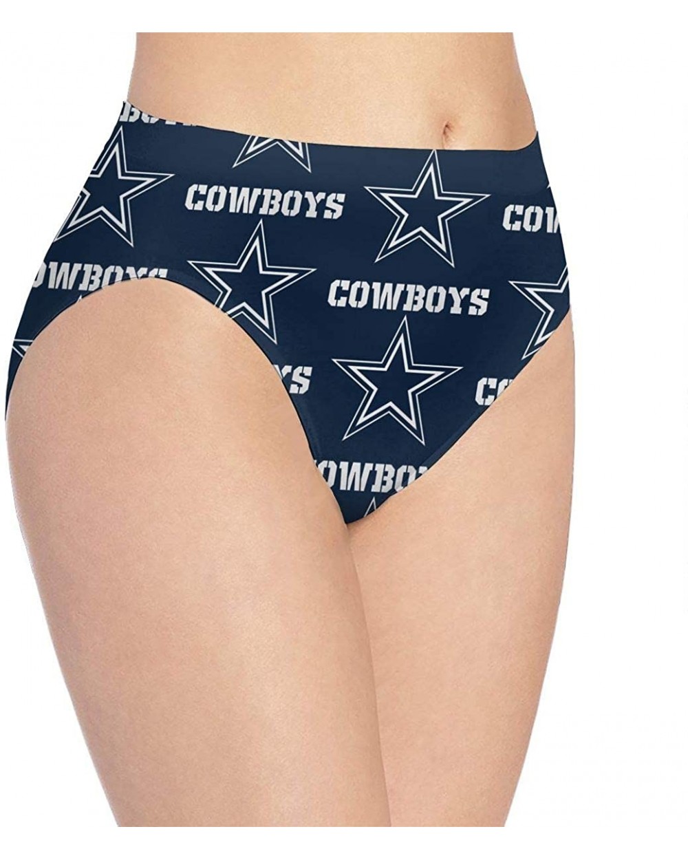 Seattle Seahawks Women's Underwear Sexy Polyester Underwear Panties Soft Triangle - Dallas Cowboys - CA199XHHNK2 $38.20 Panties