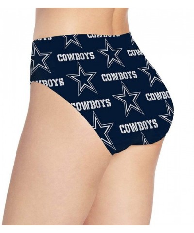 Seattle Seahawks Women's Underwear Sexy Polyester Underwear Panties Soft Triangle - Dallas Cowboys - CA199XHHNK2 $38.20 Panties