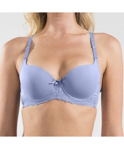 Bras for Women 3Pack Underwire Full Coverage Bra Contour Everyday Bras with Lace - Assortive a - CL196WYZY2A $32.76 Bras