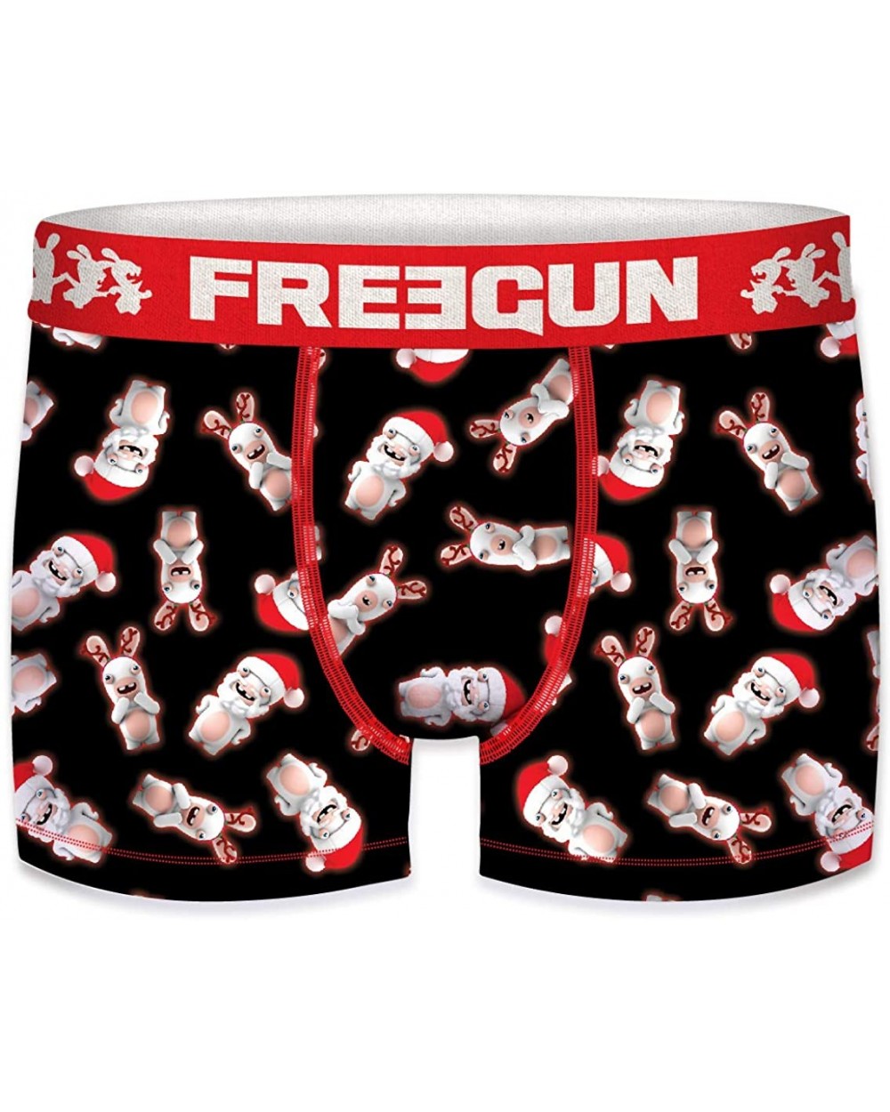 Men Boxer Raving Rabbids - Santa Claus - CI18ZAH35NW $27.70 Boxer Briefs